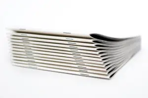 Page intérieure d'une brochure imprimée par Welye